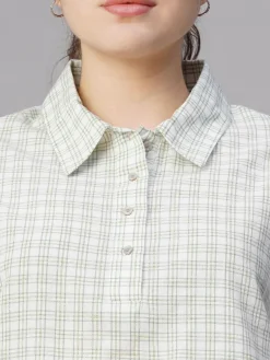 Women Cottonworld Tops & Shirts | Tops & Shirts^Women's Cotton Linen Boxy Fit Blouse