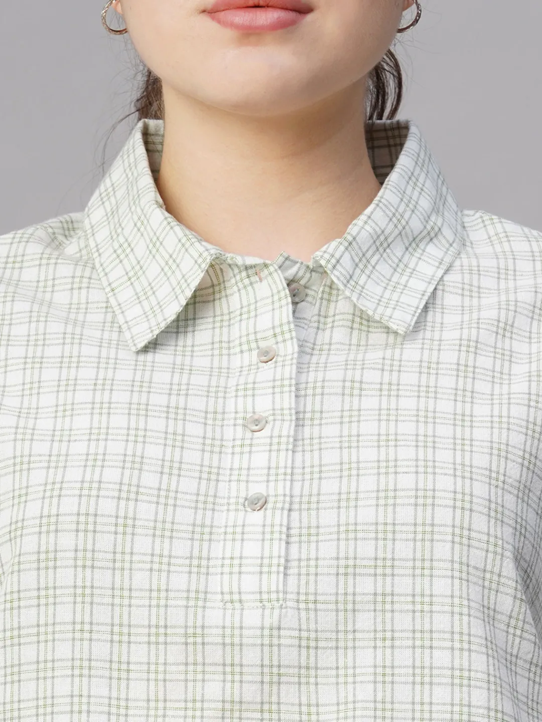 Women Cottonworld Tops & Shirts | Tops & Shirts^Women's Cotton Linen Boxy Fit Blouse