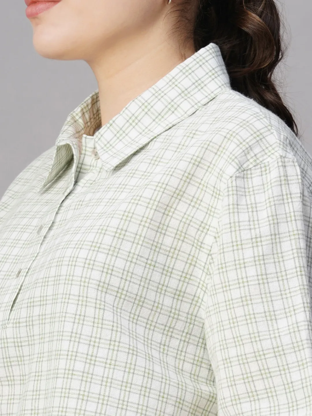 Women Cottonworld Tops & Shirts | Tops & Shirts^Women's Cotton Linen Boxy Fit Blouse