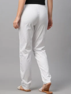 Women Cottonworld Trousers^Women's Cotton Lycra Regular Fit Pant