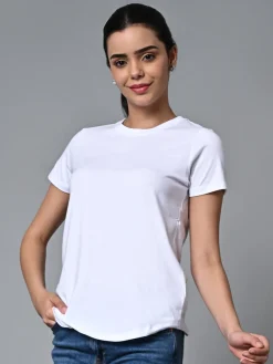 Women Cottonworld Round Neck | Regular Fit^Women's Cotton Regular Fit Tshirt