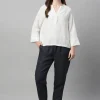 Women Cottonworld Tops & Shirts | Tops & Shirts^Women's Linen Boxy Fit Blouse
