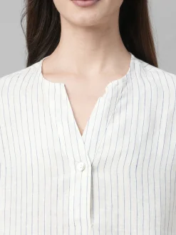Women Cottonworld Tops & Shirts | Tops & Shirts^Women's Linen Boxy Fit Blouse