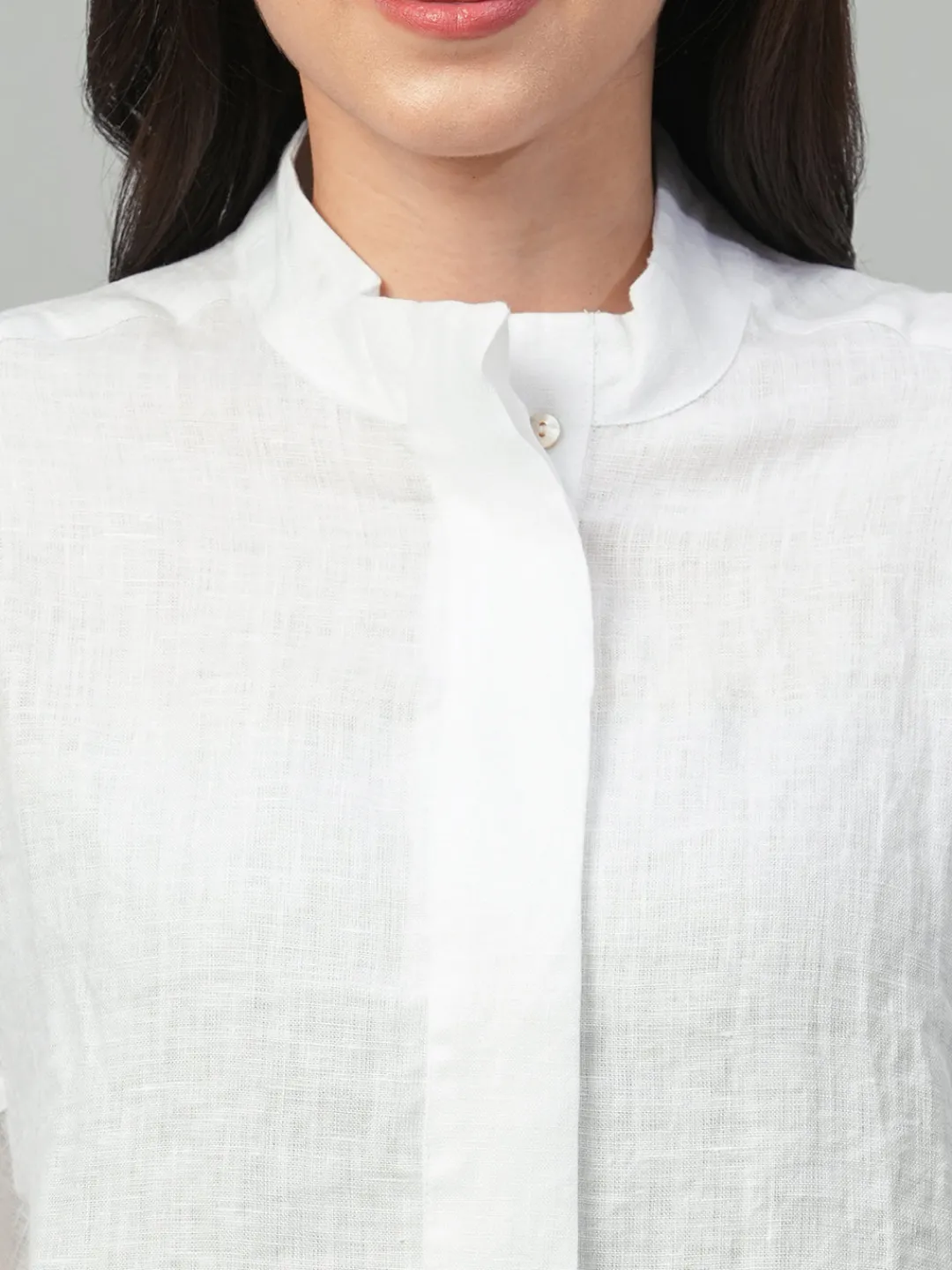 Women Cottonworld Tops & Shirts | Tops & Shirts^Women's Linen Boxy Fit Blouse