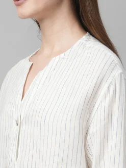 Women Cottonworld Tops & Shirts | Tops & Shirts^Women's Linen Boxy Fit Blouse