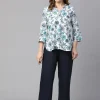 Women Cottonworld Tops & Shirts | Tops & Shirts^Women's Linen Cotton Regular Fit Blouse