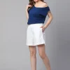 Women Cottonworld Shorts | Shorts^Women's Linen Cotton Regular Fit Shorts