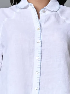 Women Cottonworld Tops & Shirts | Tops & Shirts^Women's Linen Excel Regular Fit Blouse