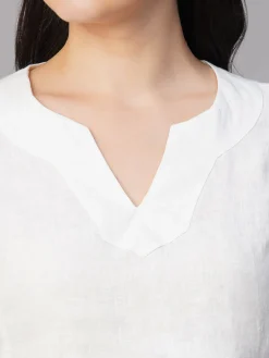 Women Cottonworld Tops & Shirts | Tops & Shirts^Women's Linen Excel Regular Fit Blouse