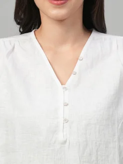 Women Cottonworld Tops & Shirts | Tops & Shirts^Women's Linen Loose Fit Blouse