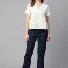 Women Cottonworld Tops & Shirts | Tops & Shirts^Women's Linen Regular Fit Blouse
