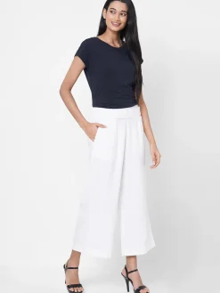 Women Cottonworld Culottes^Women's Linen Regular Fit Culotte
