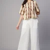 Women Cottonworld Culottes^Women's Linen Viscose Regular Fit Culotte