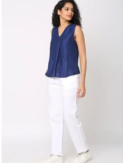 Women Cottonworld Pants | Pants^Women's Linen Viscose Regular Fit Pant