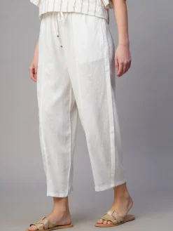 Women Cottonworld Pants | Pants^Women's Linen Viscose Regular Fit Pant