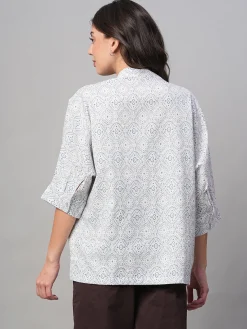 Women Cottonworld Tops & Shirts | Tops & Shirts^Women's Linen Viscose Regular Fit Blouse