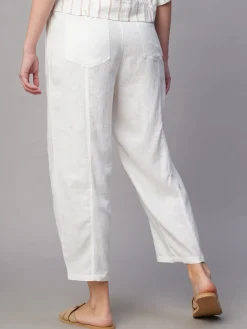 Women Cottonworld Pants | Pants^Women's Linen Viscose Regular Fit Pant