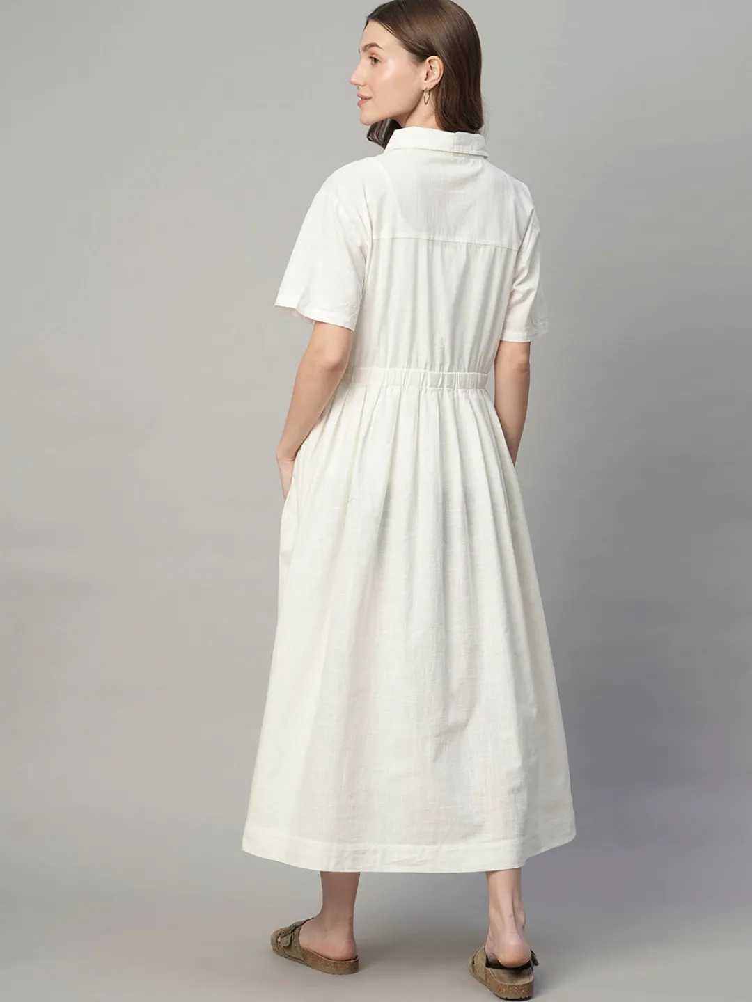 Women Cottonworld Dresses^Women's Tencel Regular Fit Dress