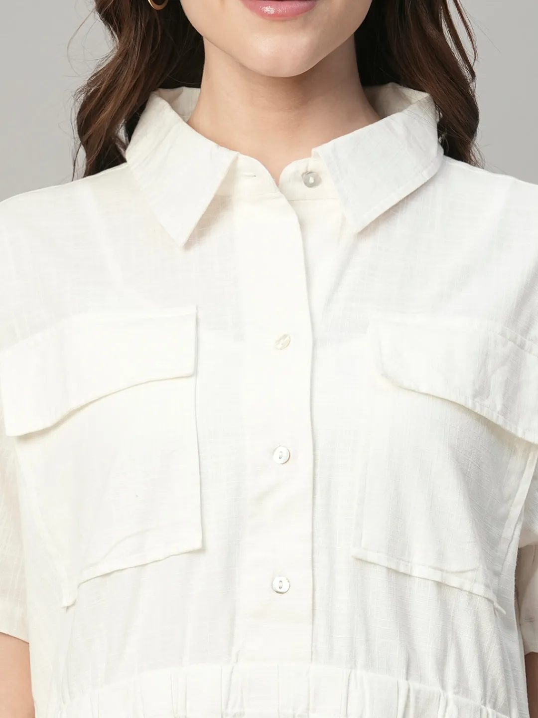 Women Cottonworld Dresses^Women's Tencel Regular Fit Dress