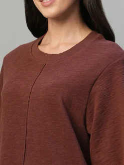 Women Cottonworld Dresses^Women's 100% Cotton Regular Fit Knit Dress