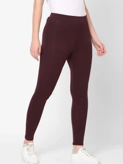 Women Cottonworld Leggings^Women's Cotton Elastane Slim Fit Knit Tights