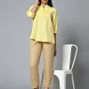 Women Cottonworld Tops & Shirts | Tops & Shirts^Women's Linen Excel Regular Fit Blouse