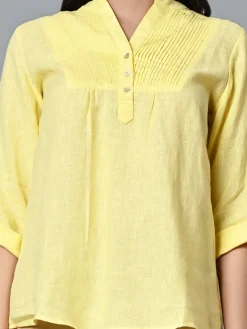 Women Cottonworld Tops & Shirts | Tops & Shirts^Women's Linen Excel Regular Fit Blouse